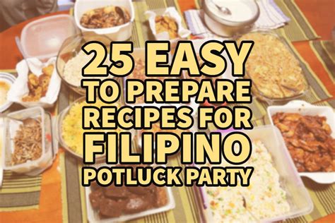 party food ideas philippines|easy filipino dishes for potluck.